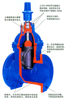 RVCX/SZ45X地下軟密封閘閥簡圖